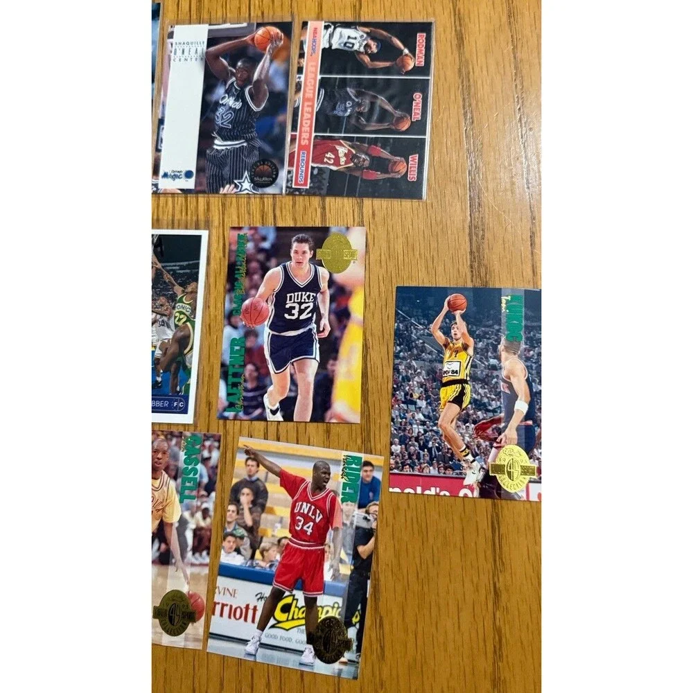 Vintage 90s Basketball Card Lot 55 Cards Kobe Bryant RC Jordan Shaq Pippen Lot